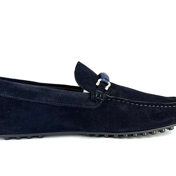 Bruno Magli Torro Blue Suede Loafers (US 10M / EU 43) Like New - Picture 5 of 14